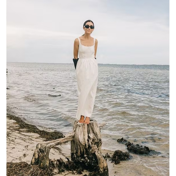 Antonio Melanix Elizabeth Damrich Glass Stretch Mikado Scoop Neck